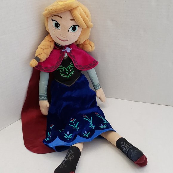 Tall Princess Anna Disney Frozen Plush Soft Doll 24" - Picture 1 of 9